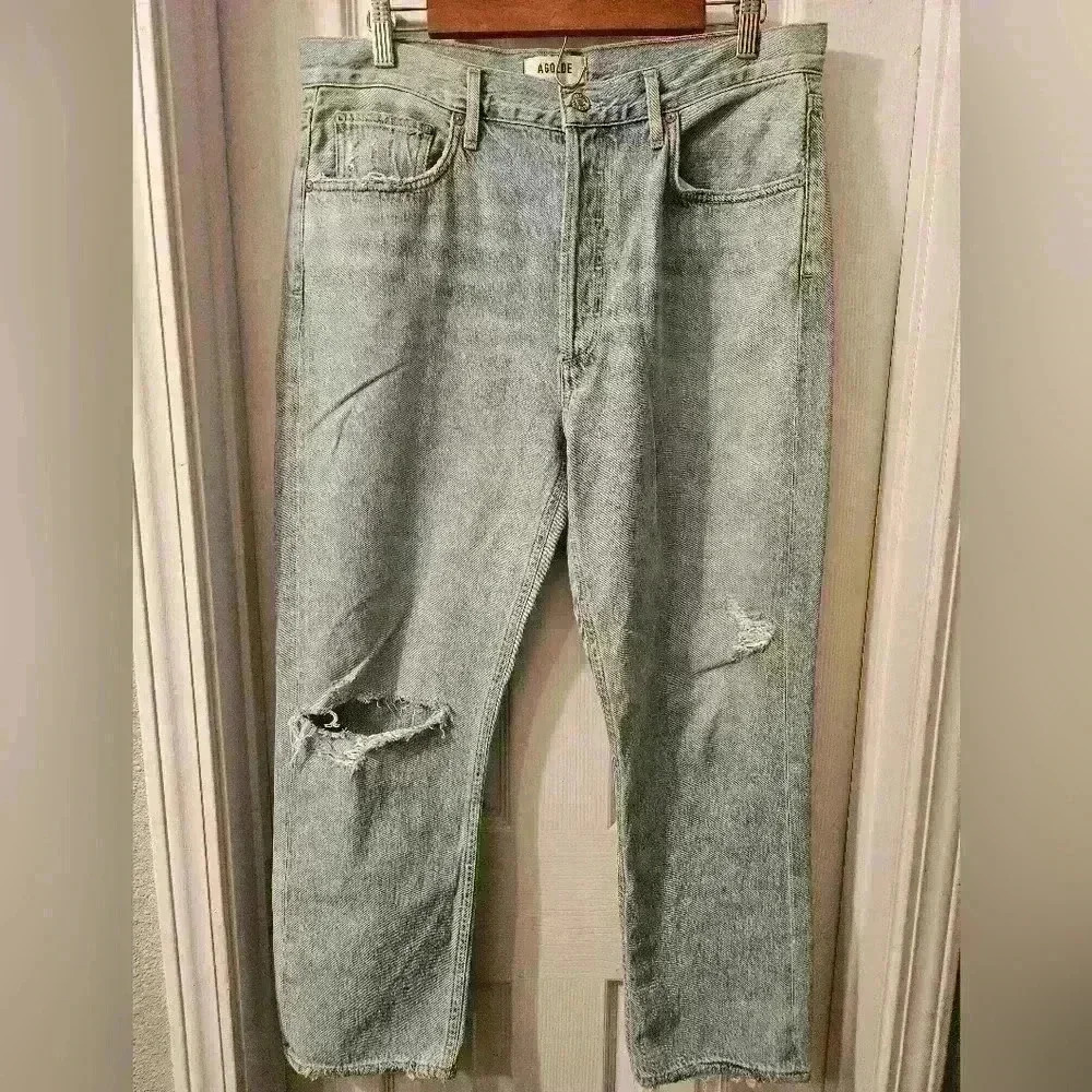 AGOLDE Riley High Rise Straight - Picture 2 of 7